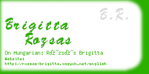 brigitta rozsas business card